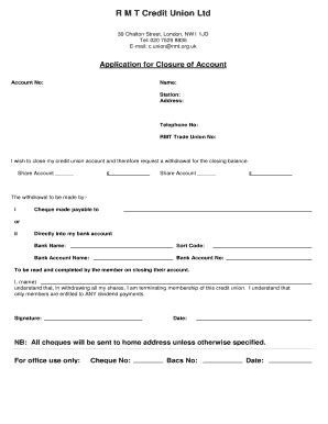 rmt credit union withdrawal form
